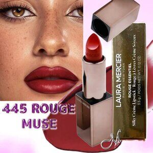 Laura Mercier Rouge Essentiel Silky Crème Lipstick*~ROUGE MUSE 445 3.5g NIB